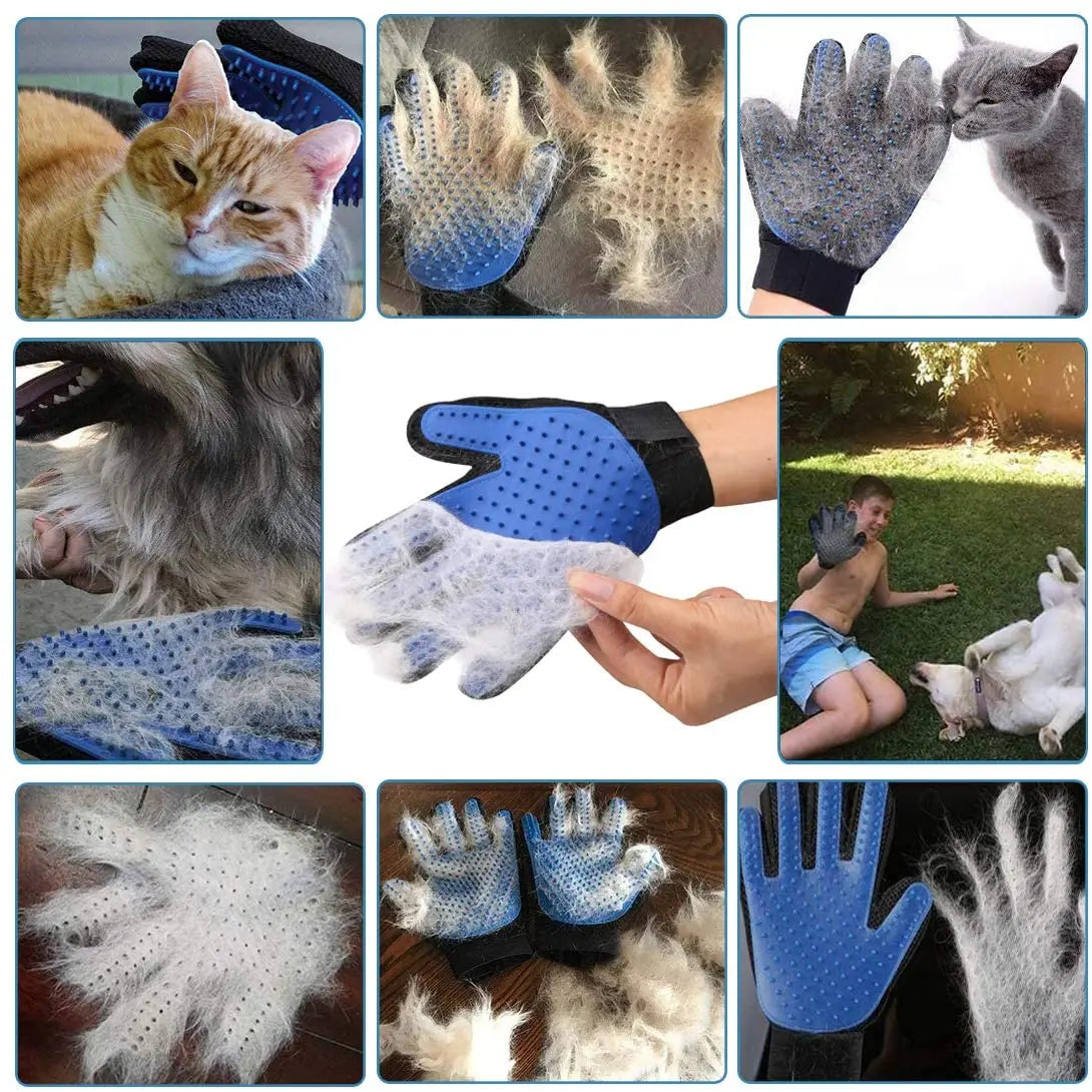 Cat grooming cleaning brush wool gloves cat grooming gloves cat hair removal gloves dog cleaning Pet comfort brush