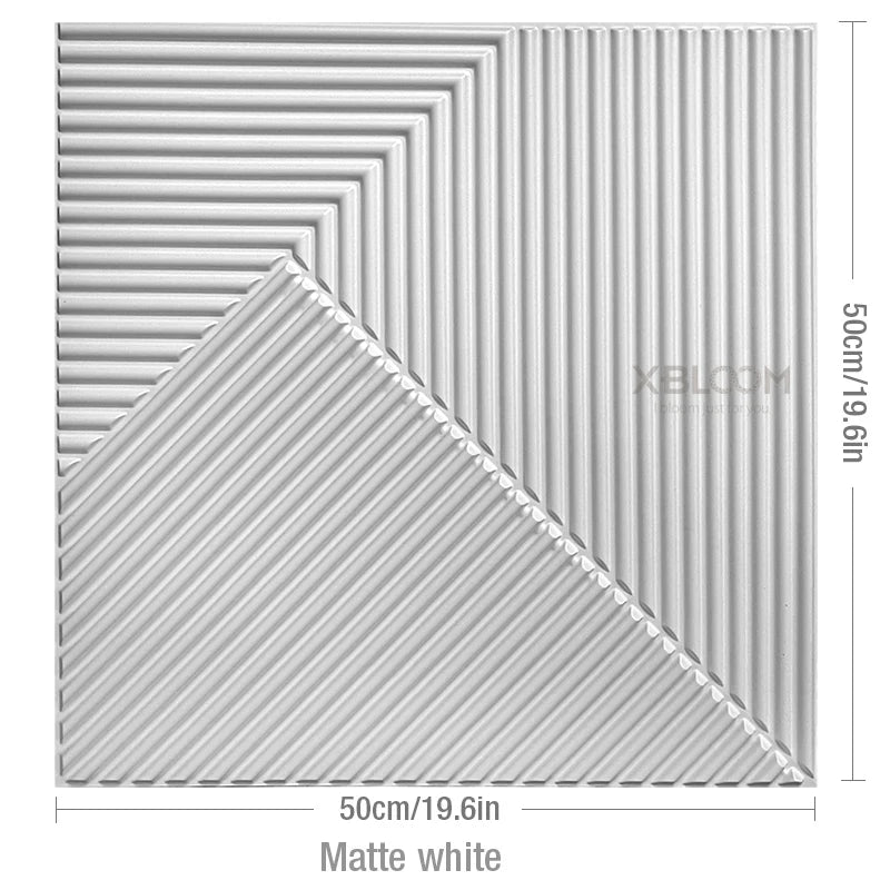 4pcs 50cm house wall renovation stereo 3D wall panel non-self-adhesive 3D wall sticker art tile wallpaper room bathroom ceiling