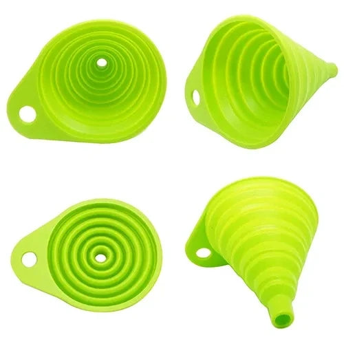 Mini Foldable Silicone Funnel for Kitchen