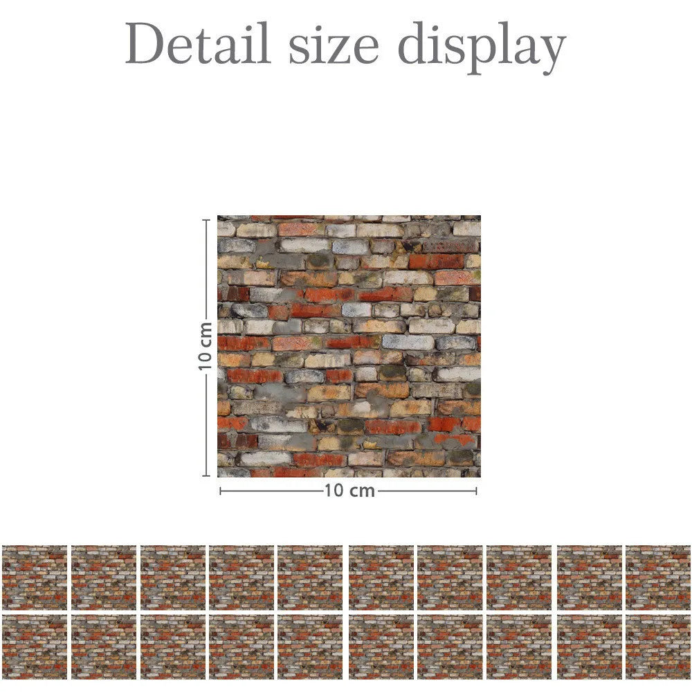 5Pcs 1:12 Miniature Dollhouse Grain Floor Wallpaper Tiles Sticker 10*10CM Bathroom Living Room Decor Materials Accessories