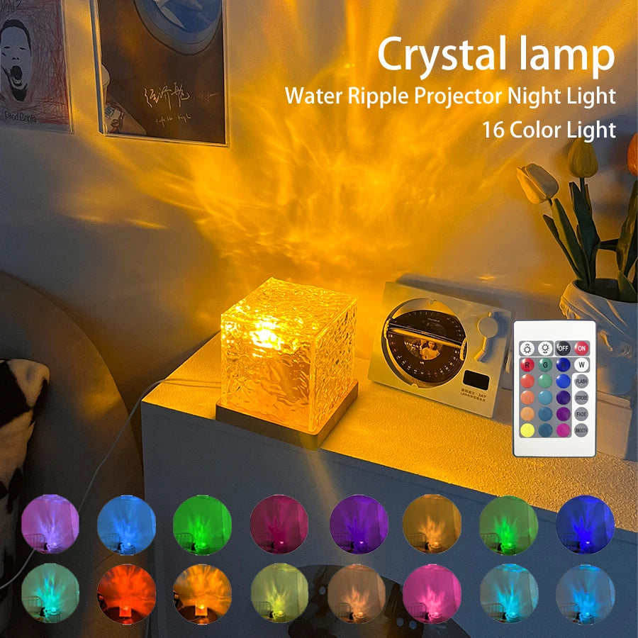 Color Rotating Water Ripple Projector