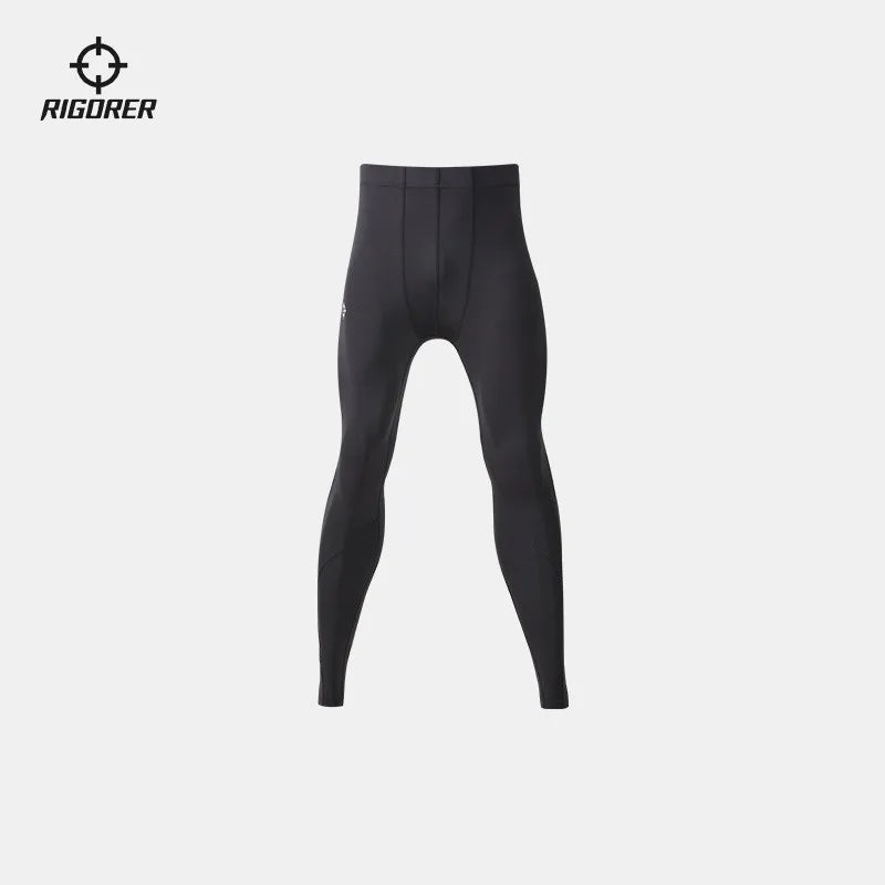 RIGORER Compression Trousers Men's Fitness Running Basketball Leggings Yoga High Elastic Breathable Tight Pants Z121311403