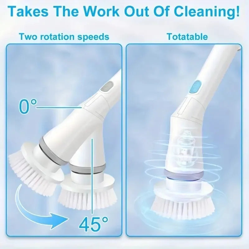 Wireless Electric Cleaning Brush Spin Cleaning Scrubber Multifunctional Cleaning Tools Parlour Kitchen Bathroom Cleaning Gadgets