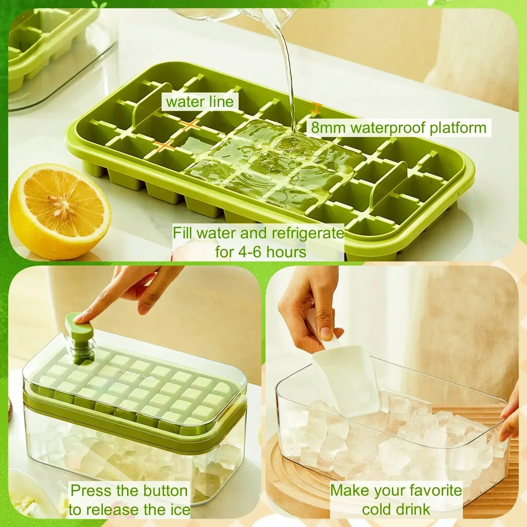 Easy-Release Ice Cube Molds