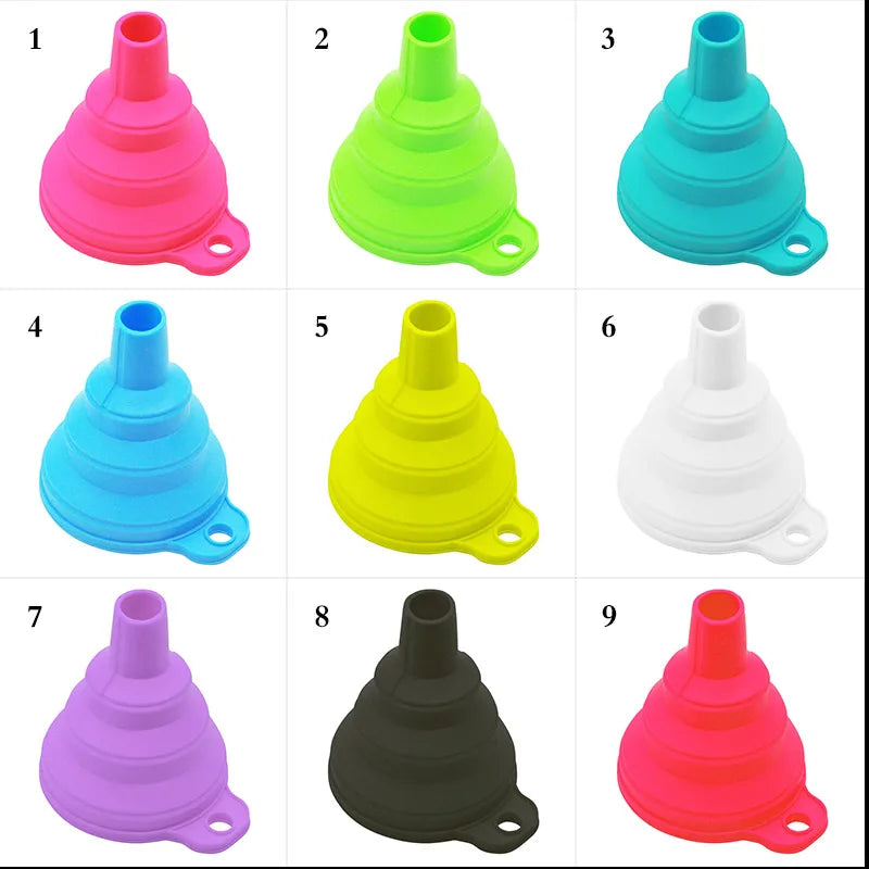 Mini Foldable Silicone Funnel for Kitchen