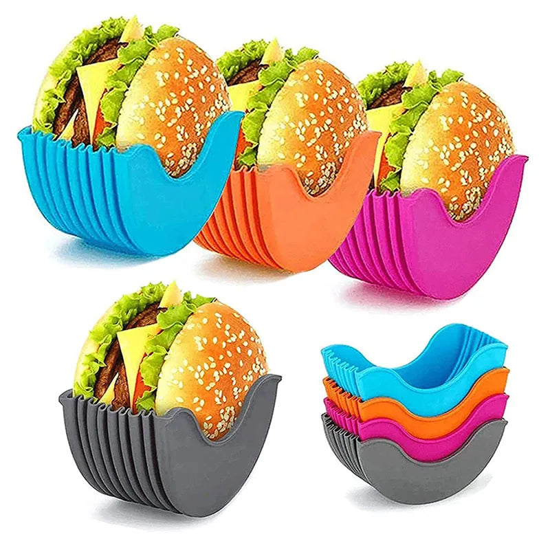 Reusable Silicone Burger Rack Set