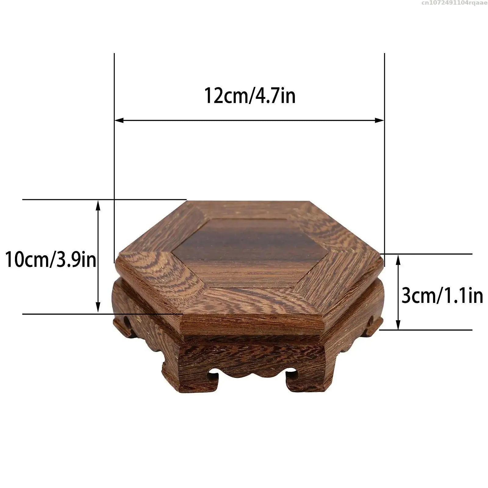 2 Style Wooden Display Stand for Tea Sets Vase Flower Pot Bonsai Plant Decorative Shelf Incense Base Fish Tank Table