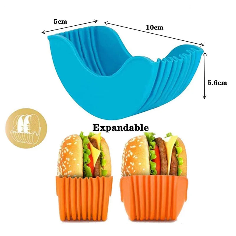 Reusable Silicone Burger Rack Set