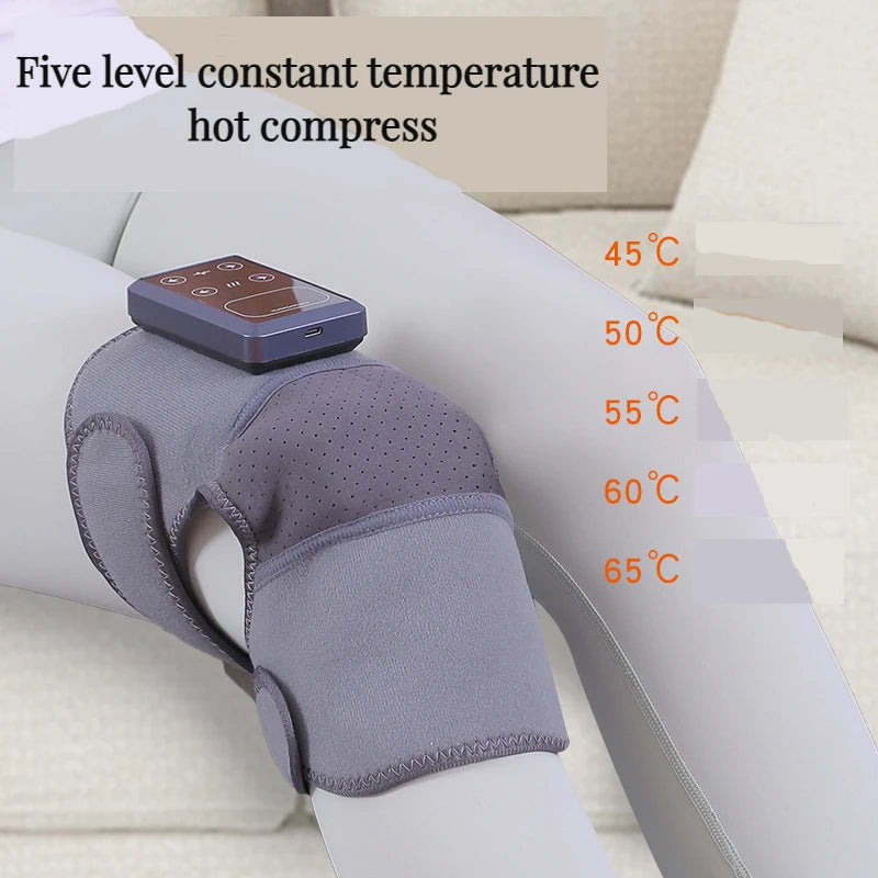 Electric Heating Knee Protector Old Cold Leg Knee Hot Compress Massage Device Self Heating Knee Pads Joint Pain Warmth Device