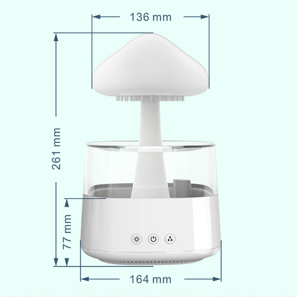 Mushroom Rain Air Humidifier with Aroma Diffuser