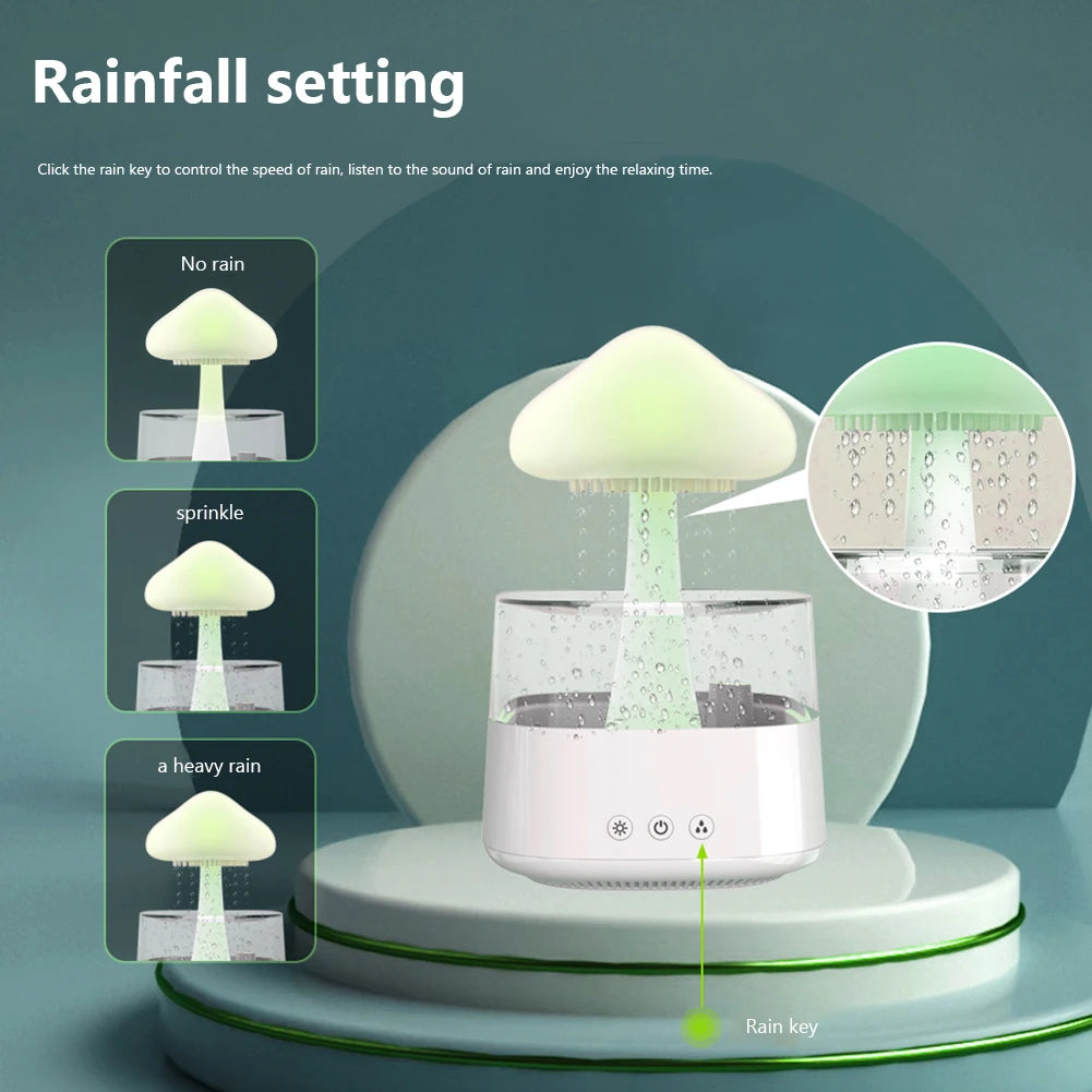 Mushroom Rain Air Humidifier with Aroma Diffuser