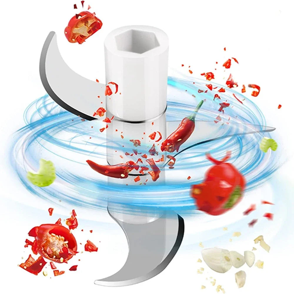 250ml Wireless Electric Garlic Masher Vegetable Fruit Cutter Kitchen Gadgets for Home USB Portable Food Crusher Meat Grinder