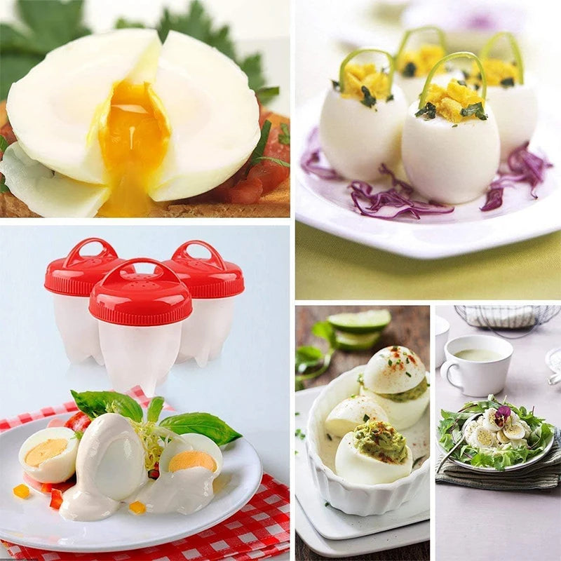 Free Silicone Egg Poacher Set