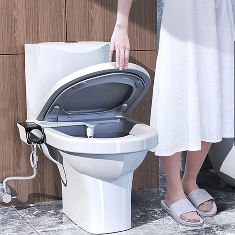 Bidet Toilet Seat Attachment Non-Electric Self-Cleaning Dual Nozzles Wash Cold Mixer Water Lady Bathroom Accessories Sprayer