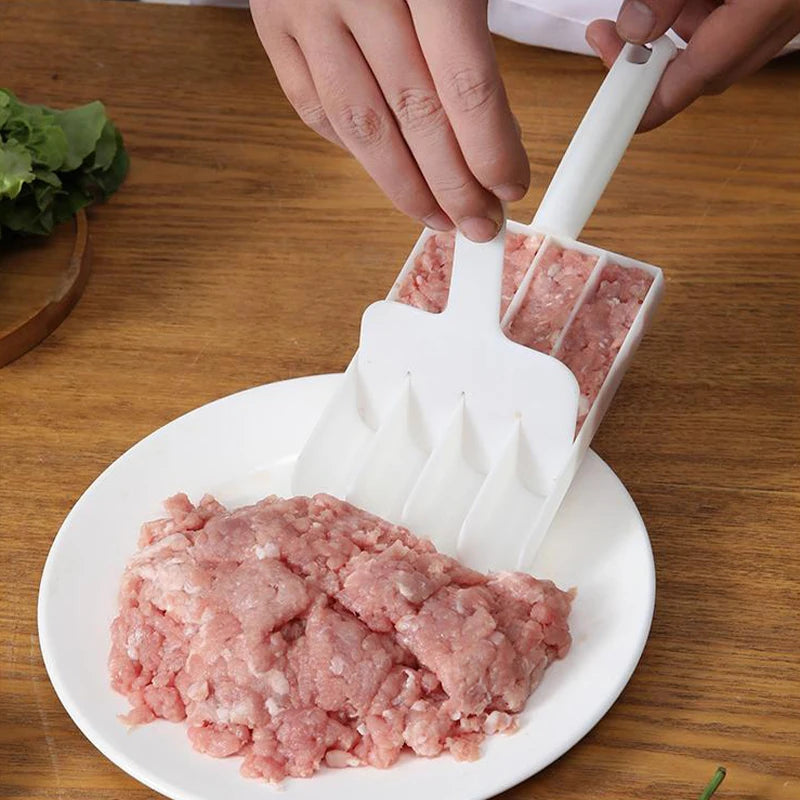 Creative Plastic Meatball Maker Set Fried Fish Beef Meat Making Balls Mold Spoon Meat Tools Kitchen Gadgets Cooking Accessories