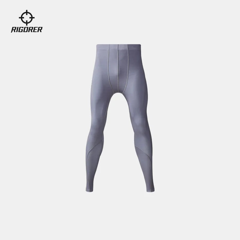 RIGORER Compression Trousers Men's Fitness Running Basketball Leggings Yoga High Elastic Breathable Tight Pants Z121311403