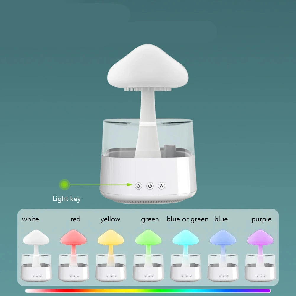 Mushroom Rain Air Humidifier with Aroma Diffuser