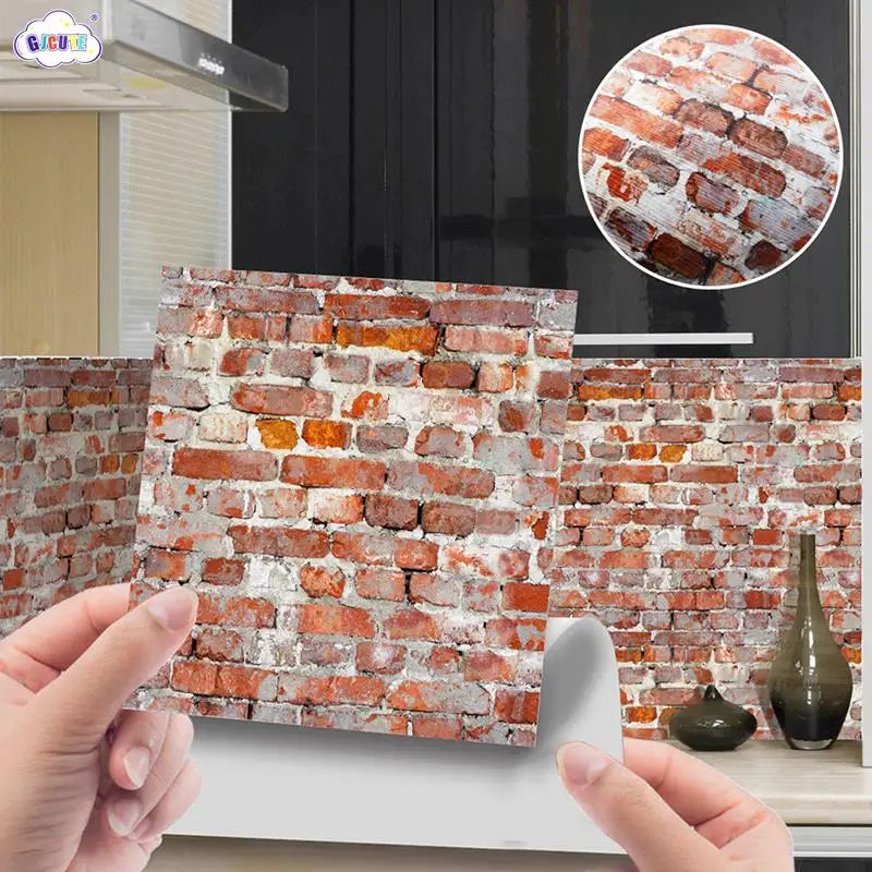 5Pcs 1:12 Miniature Dollhouse Grain Floor Wallpaper Tiles Sticker 10*10CM Bathroom Living Room Decor Materials Accessories