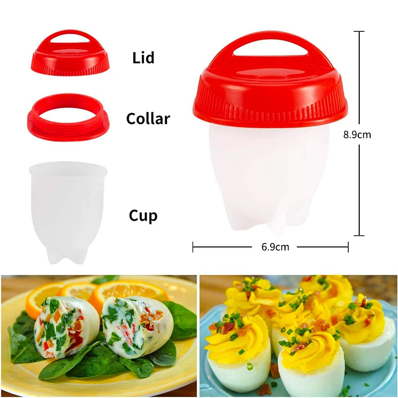 Free Silicone Egg Poacher Set