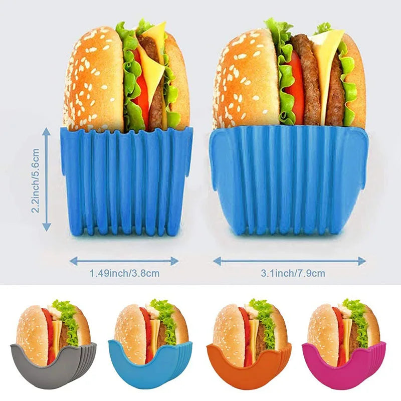 Reusable Silicone Burger Rack Set