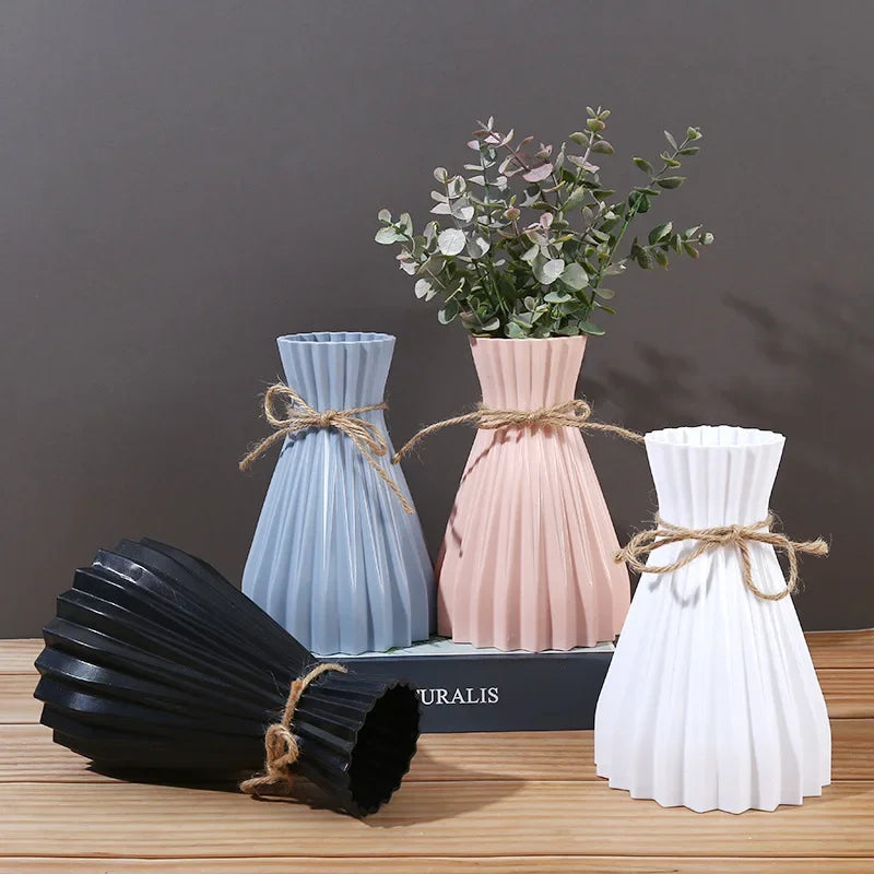 Nordic Plastic Flower Vase